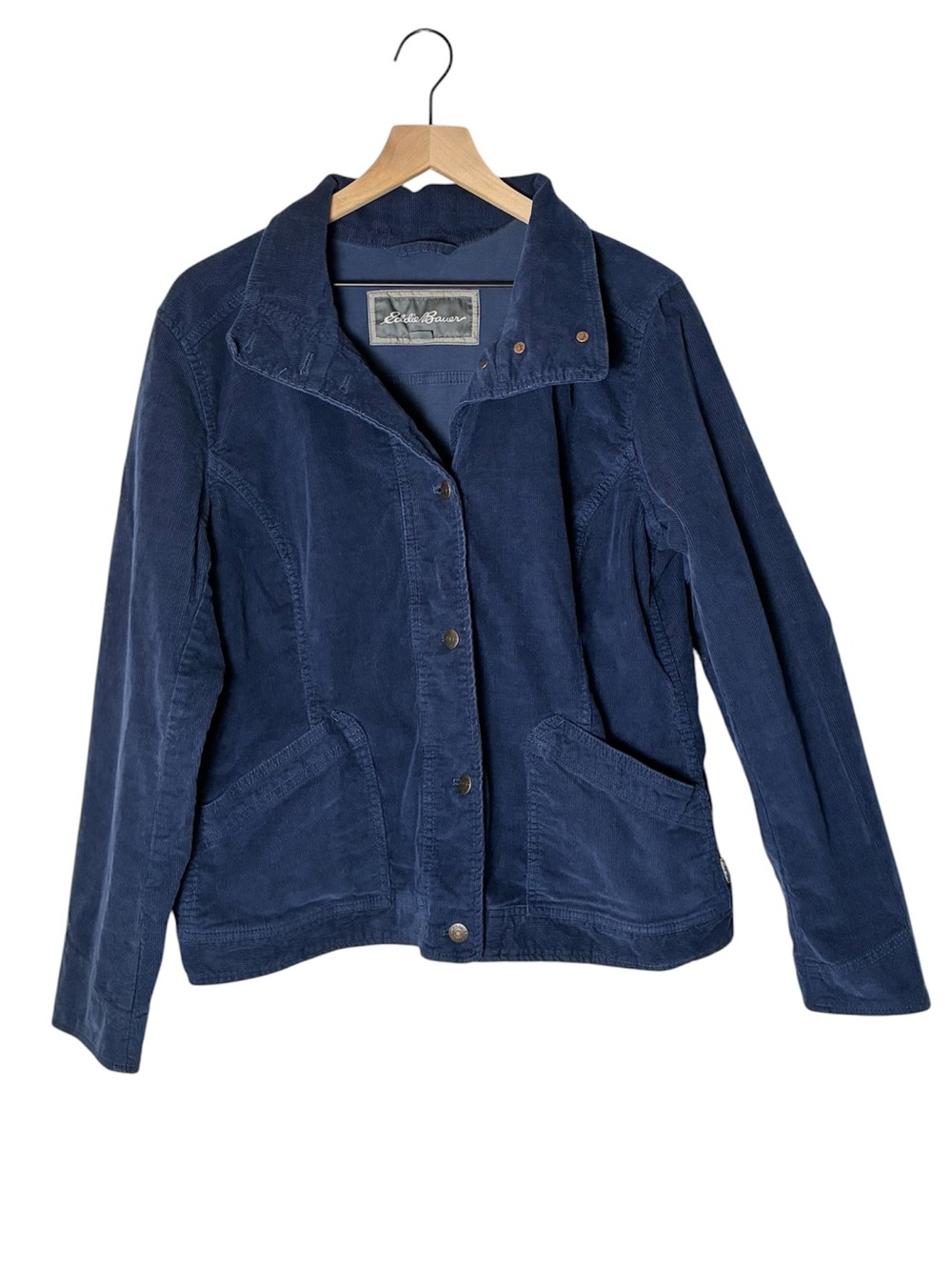 Eddie Bauer Blue Corduroy Jacket - 90s style